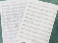 音楽教室のボーカルレッスンの生徒さんから移調した譜面制作の依頼