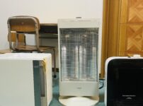 寒くなってきたので、レッスン室と録音スタジオにストーブと加湿器を設置