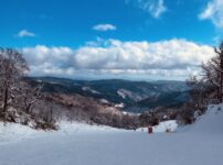 久しぶりのスキーの写真と雪による遅延とキャンセルポリシー